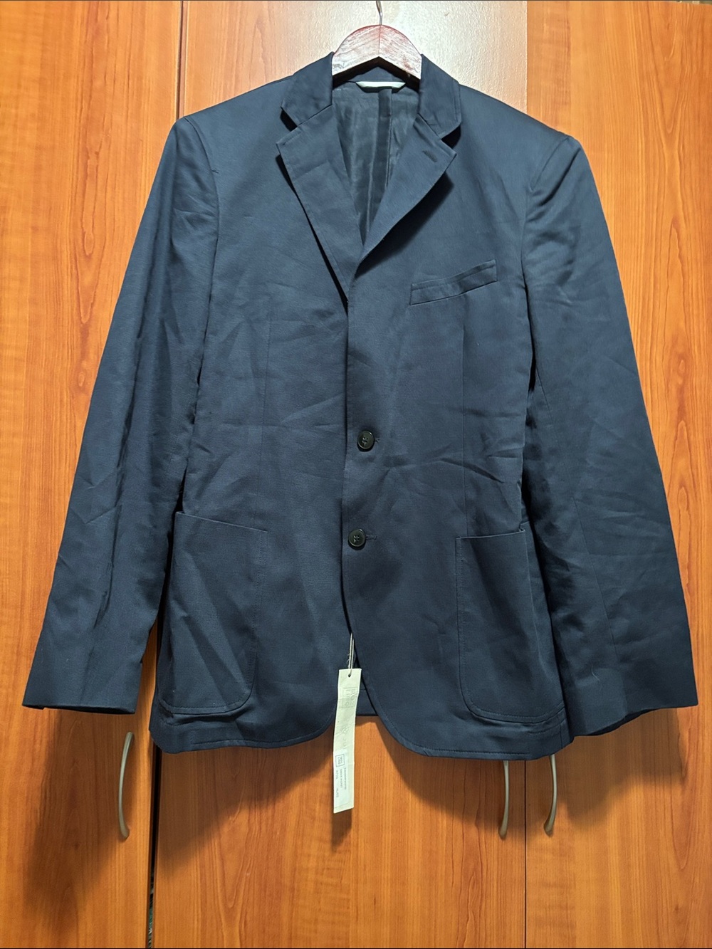 Men's Navy Blazer Jacket with Tag
